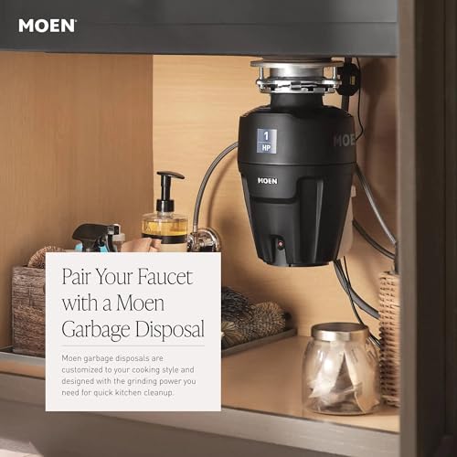 Moen Sleek Spot Resist Stainless Motionsense Wave Sensor Touchless One-Handle High Arc Pulldown Modern Kitchen Faucet Featuring Power Clean, 7864EWSRS