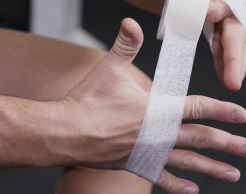 Guard-Tex® Finger Tape 3/4 inch White - Self-Adhesive No Residue - 16 Rolls - 90ft Per Roll - 1440ft Total