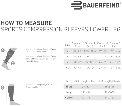 Bauerfeind Sports Compression Upper Leg Sleeves (1 Pair) - Thigh & HamstringCompression for Improved Blood Circulation