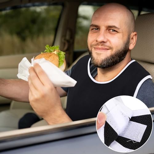 Adult Bibs Washable Clothing Protector for Men Women Adjustable Eating Cloth for Elderly Seniors and Disabled