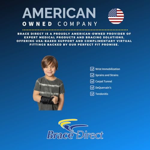 Kid’s Lace-Up Wrist Brace - Immobilization for Sprains, Strains, Carpal Tunnel & De Quervain’s PDAC L3908 - Left Wrist - Fits 6-8 in Wrist Circ.