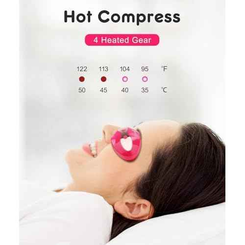 FERNIDA Red Light Lip Therapy for Women Rechargeable Lip Device with Heated Eye Care, Improve Lip Color & Smooth Lip Wrinkles, Red
