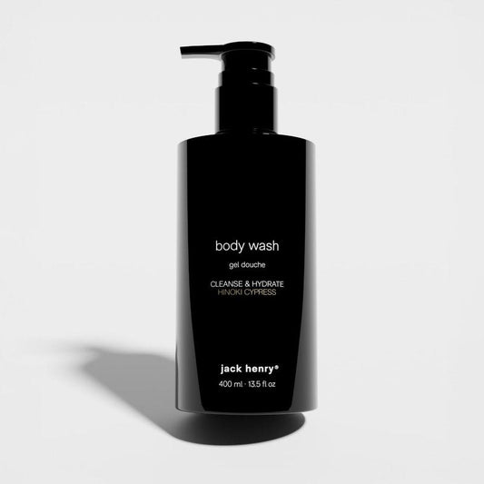 Jack Henry Body Wash for Men Salicylic Acid & Mandelic Acid Exfoliating Cleanser Microbiome Balancing, Skin Smoothing Sulfate-Free, Paraben-Free Natural Botanical Fragrance 13.5 oz
