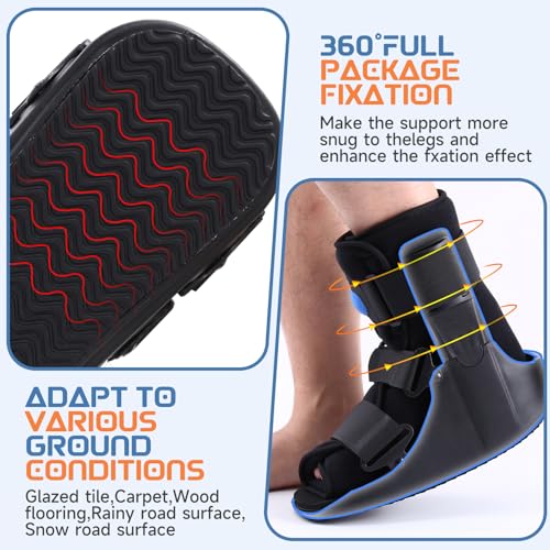 Short Walking Boot Fracture Boot Air Walker Boot for Orthopaedic Boot for Sprained Ankle, Walker Brace for Broken Foot Achilles Tendon Injury (Small)