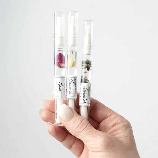 Greenmade Goods Lavender Jasmine Rose Cuticle Oil Trio, 3-Pack Gift Set
