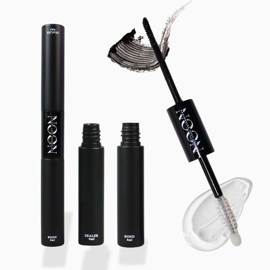 NOONLASH 2-in-1 Lash Glue Bond & Sealant - Strong Lasting, Waterproof & Sweatproof, Made for Sensitive Eyes, Cyanoacrylate & Formaldehyde Free, All Day Wear