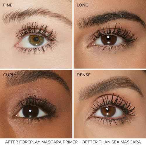 Too Faced Foreplay & Better Than Sex Duo | Dramatic Volume + Length Mascara and Primer Gift Set, 0.54 Fl Oz, Black