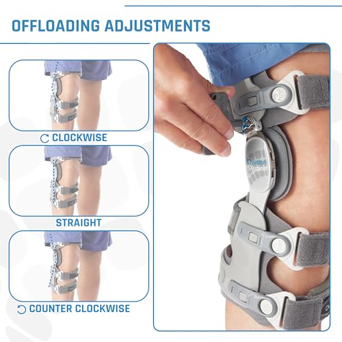 Game Changer Unloader Knee Brace with Undersleeve - Lightweight OA Support for Arthritis & Pain Relief - Low Profile Design for Comfort Fit (Small/Medium, Left)
