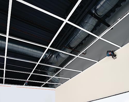 BOSCH GCL 2-160 65 Ft Self-Leveling Cross-Line Laser with Plumb Points, Includes Magnetic Rotating Mount, Ceiling Grid Clip, Laser Target Plate, 3 AA Batteries, & Hard Carrying Case