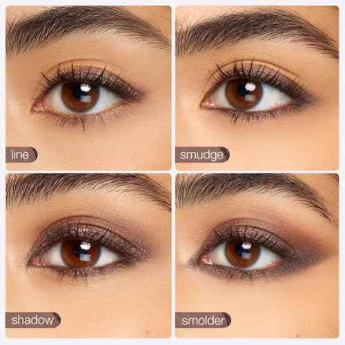 Mitlume Perfect Color Duo-Shadow Liner 2-In-1 Eyeliner & Eyeshadow For Quick, Vibrant Eyes, Smudge-Proof Wear (SMOKESHOW+GAZE)