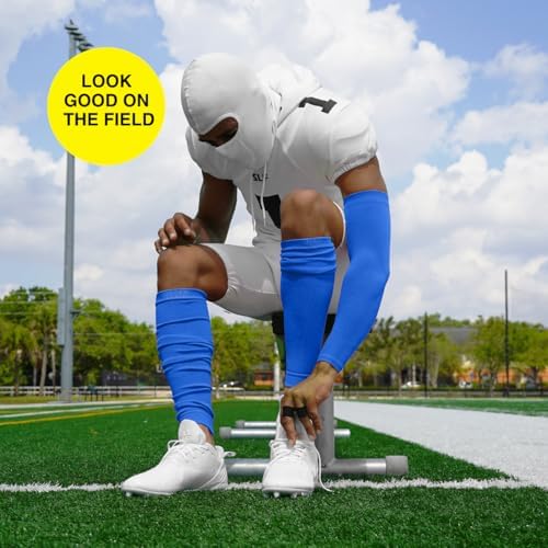 SLEEFS Football Leg Sleeves [1 Pair] - For Adult & Youth - Calf Compression Sleeves for Men and Boys