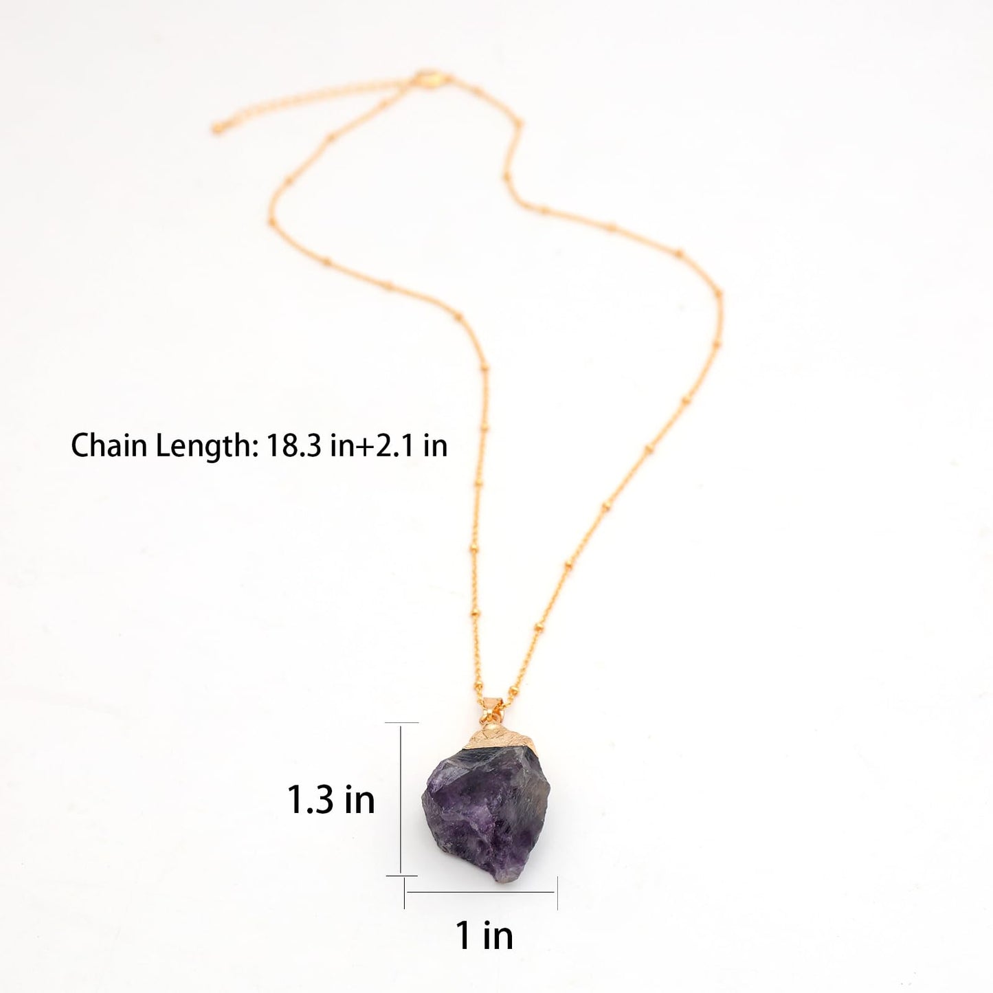 MAIKERDER Crystal Necklaces for Women, 14K Gold Plated Handmade Gem Necklace Healing Crystals and Stones Non Tarnish 18 Inches