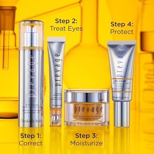 Elizabeth Arden PREVAGE Anti-Aging Face Serum 2.0 for Women, Brightening & Dark Spot Correcting Skincare, With Antioxidant Idebenone Technology, 1.7 Fl Oz