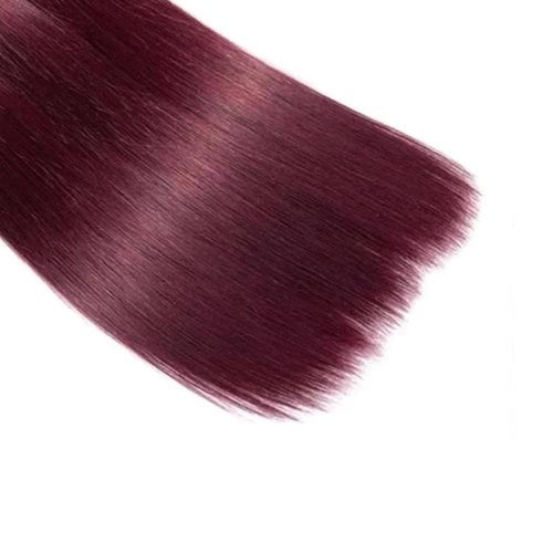 Condescension Human Hair Bundles Burgundy 99J Straight 16 18 20 Inch Bundles Human Hair 100% Unprocessed Burgundy Soft Sewn In Hair with Double Weft for Black Women