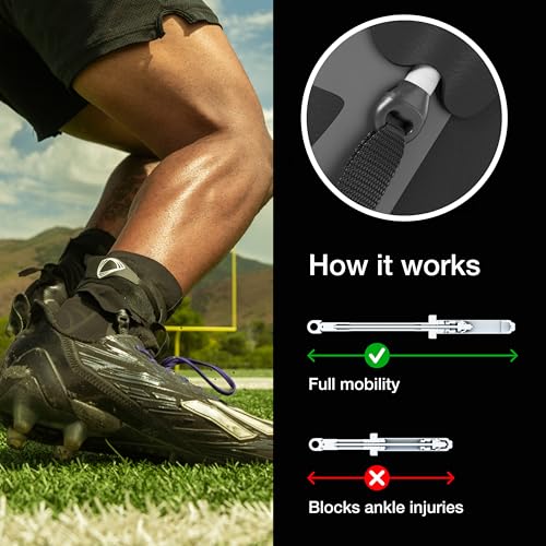 BETTERGUARDS 1.0 Ankle Brace | Adjustable Compression Support for Sprained Ankles & Injury Recovery | Tech-Enhanced Stabilizer for Running, Basketball, Soccer, All-Sports – Black, Left, XL