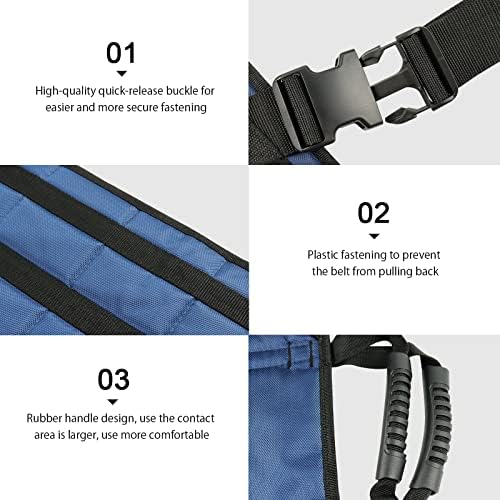 YHK Lift Stair Slide Board Transfer, Evacuation Elevator Slide, Nylon Lift Sling Transfer Board for Body Lift, Turning (with Shoulder Strap)