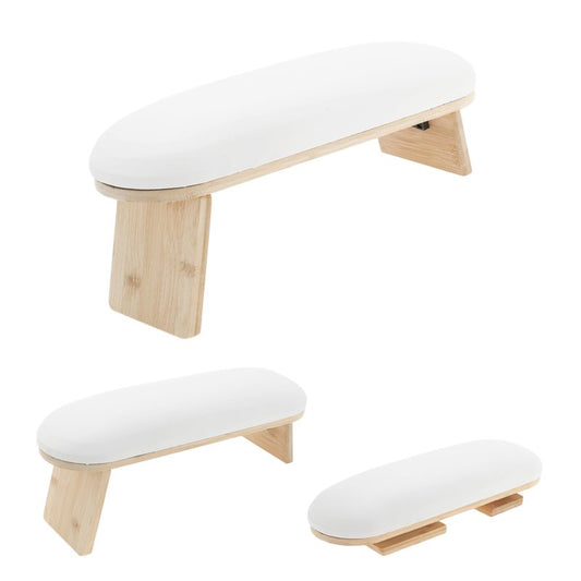 GLIDESMOOTH Arm Rest for Nails Tech, Professional Adjustable Nail Arm Rest Cushion, Nail Arm Rest, Soft Manicure Hand Rest Stand, White, 1 Set