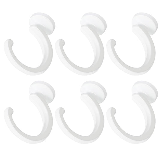 Aidoclip 6pcs Ceiling Hooks for Hanging Plants,Hanging Hanging Lights Metal Small Hooks,Indoor Outdoor Wall Heavy Duty Plant Hanger Swag Hook
