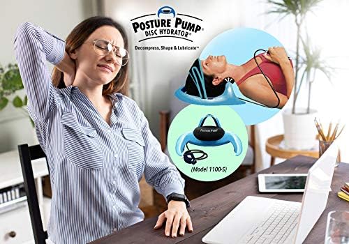 Posture Pump® Neck Exercising Cervical Spine Hydrator Pump | Relieves Neck Pain Stiffness | Neck Pain Relief Posture Control (Single Air Cell Model 1100-S)