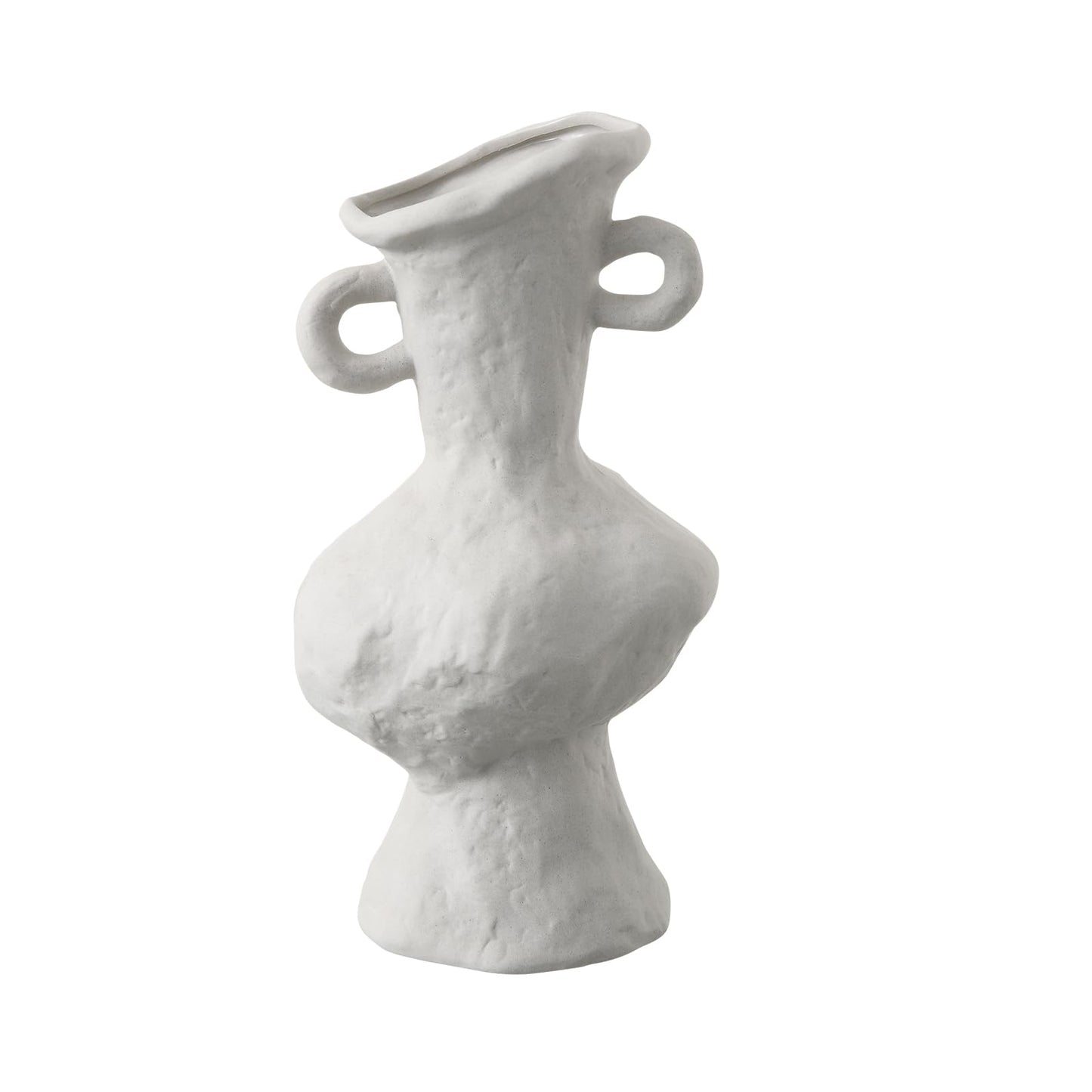 BUICCE Handmade Rustic Ceramic vase for Flowers Unique Decorative Pottery Vase for Farmhouse Home Office Decor