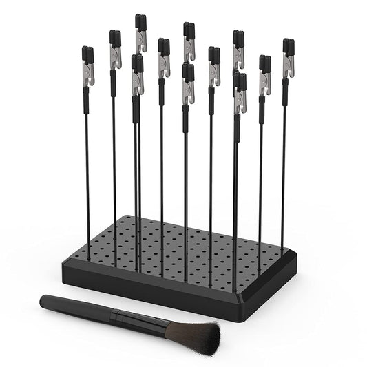Actekart Painting Stand Base Holder and 12PCS Alligator Clip Sticks Set (with Sturdy Rubber Tips) Modeling Tools for Airbrush Spray, for Gundam Hobby Model Parts Assemble, for DIY Card Photo Memo