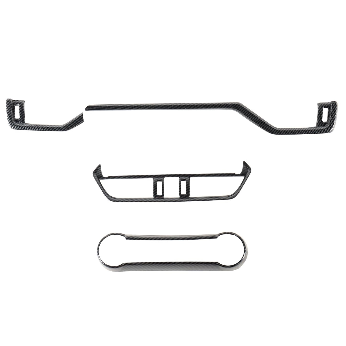 Tempsnow Interior Trim for Toyota RAV4 2019-2025 Carbon Fiber Gear Shift Panel Cover Kit