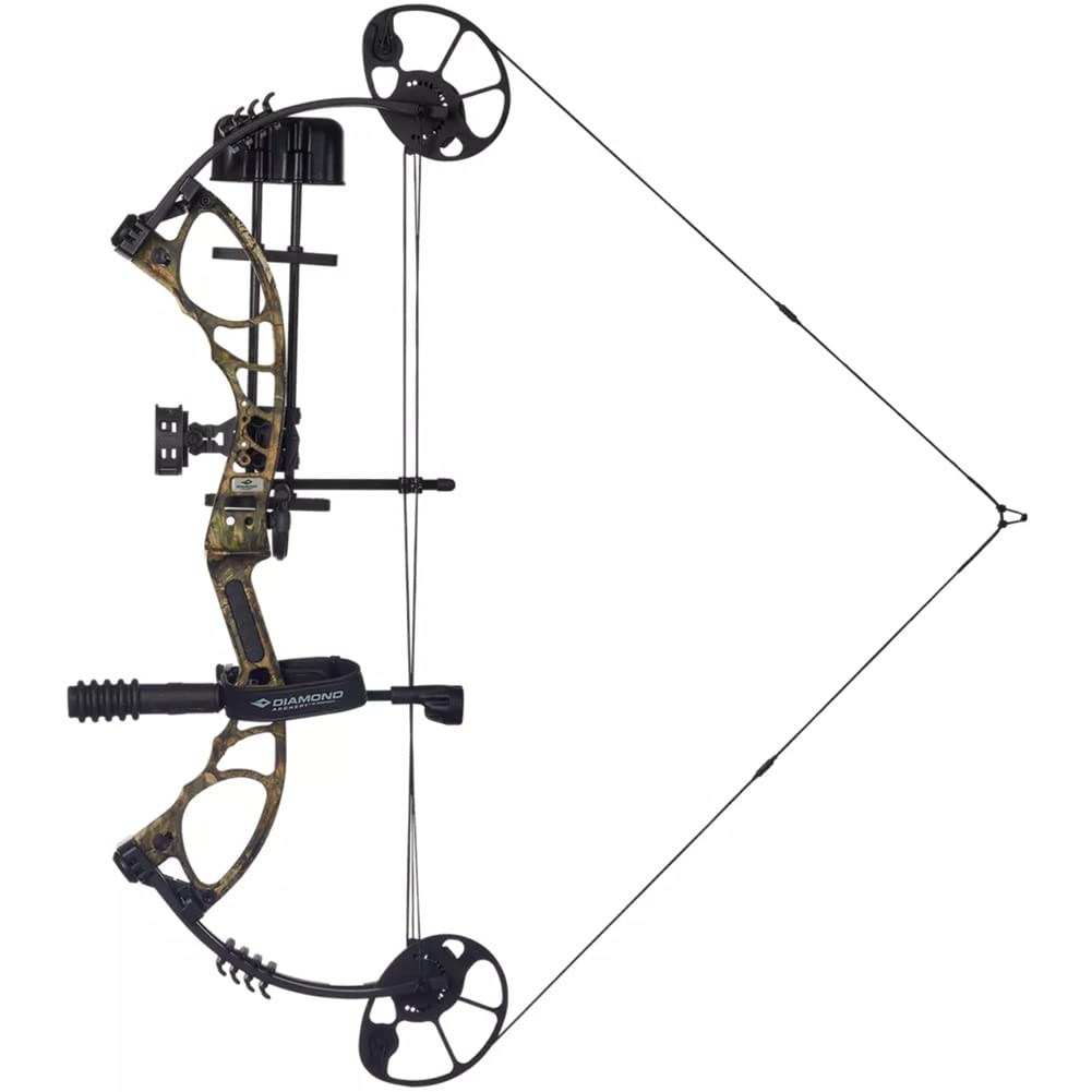 DIAMOND ARCHERY Edge XT Adjustable Accurate Stable Fully Accessorized Versatile Compound Hunting Bow, Breakup Country, Right Hand