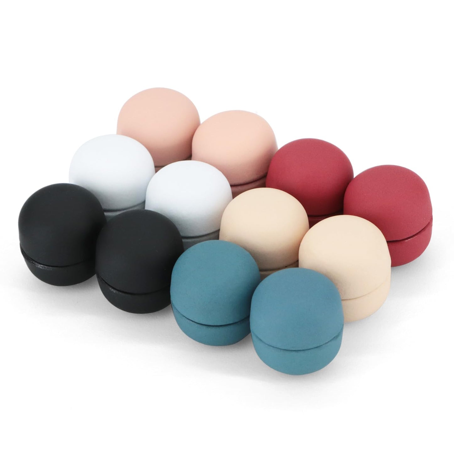 12 Pairs Hijab Magnets Strong Hijab Pins for Women Pinless Magnetic Clothing Clips for Scarf Veil Shirts Dress Muslim Islamic Gifts for Women - Round