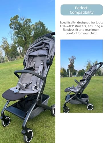 Leg Rest for Joolz AER+/AER Stroller - Provide Extra Leg Support for a Relaxed Ride, Easily Adjustable and Folds with Buggy for Joolz AER+/AER Stroller - Black