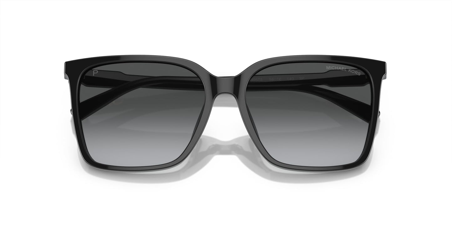 Michael Kors MK2197U Canberra Universal Fit Sunglasses, Black/Grey Gradient Polarized, 56 mm