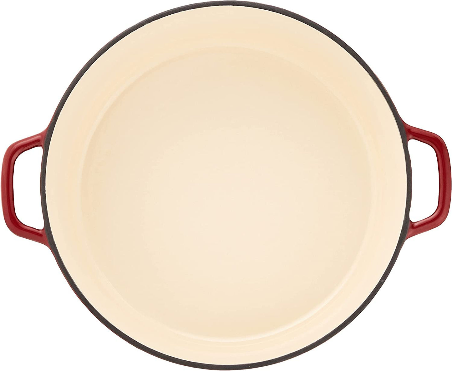 Cuisinart Chef's Classic Enameled Cast Iron Casserole Set (7-Quart, 5-Quart), Cardinal Red