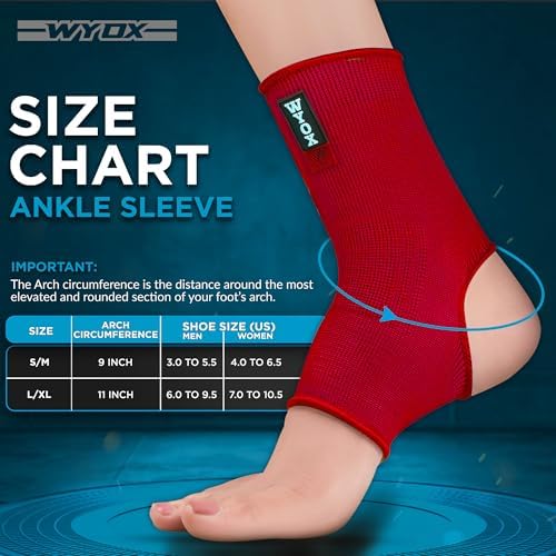 WYOX Ankle for Women, Men, and Youth - Plantar Fasciitis Brace, Ankle Support Brace for Men, Workout and Sports, Perfect for Stability and Support in All Activities