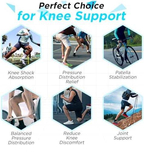 OK TAPE Nylon Kinesiology Tape for Knee, 10 Pcs Stretchable on Four Sides Precut Strips, Athletic Tape for Knee Support & Stability,Breathable and Hypoallergenic, Black