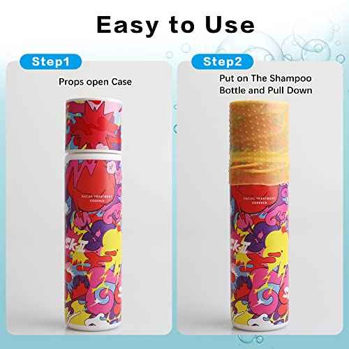 YUBIRD 10 PCS Silicone Bottle Sleeves for Travel Toiletries,Leak-Proof Covers,Cruise Essentials for Women and Men,Travel Must-Haves,Colorful Elastic Sleeves