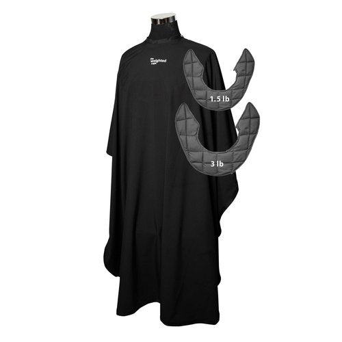 The Weighted Cape 1.5 & 3lb Kids Set (Ages 3–13) – Weighted Hair Cutting Barber Capes with Elastic Collar, Waterproof Salon Capes for Added Comfort, Perfect for Barber & Hairstylist (52 x 36 in)