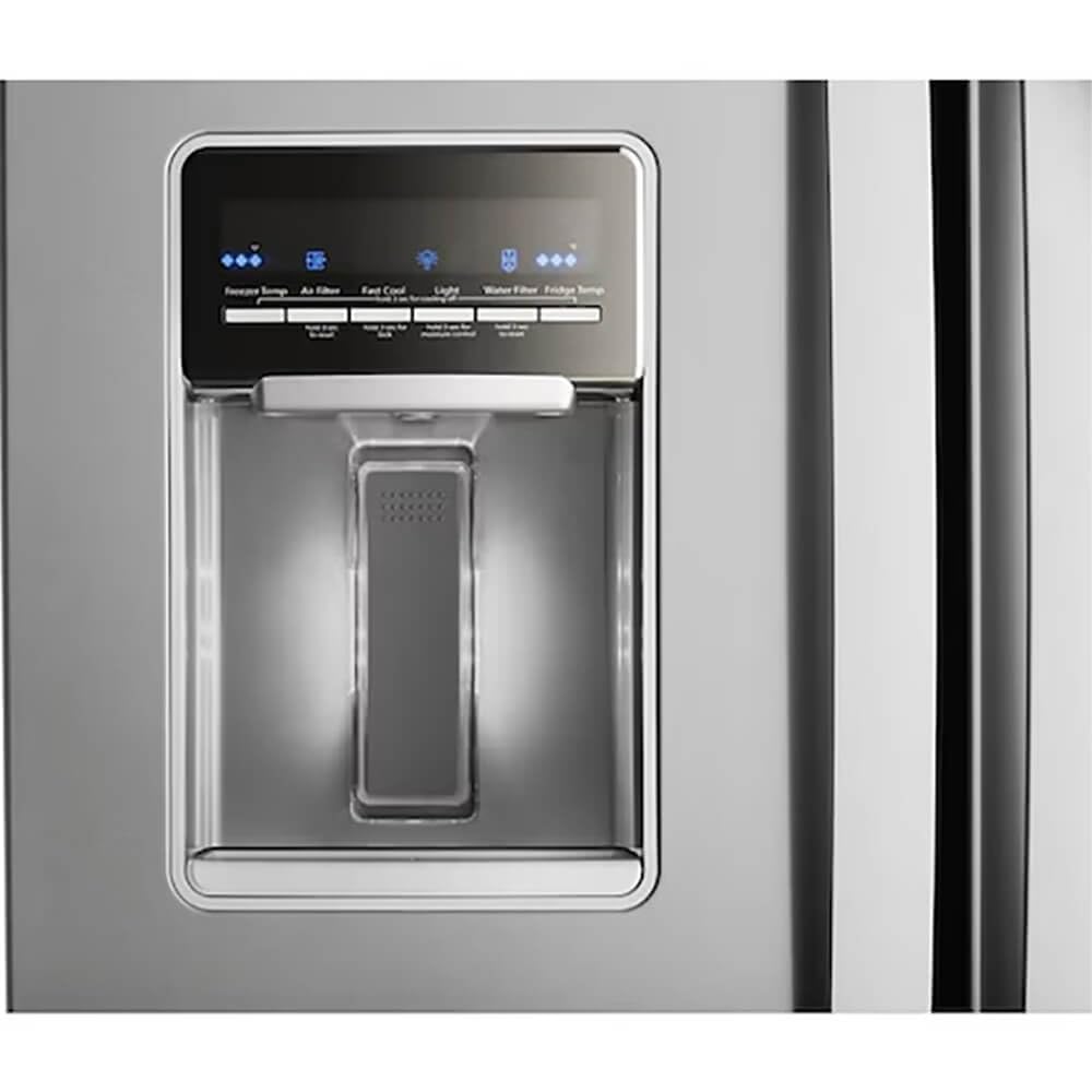 Whirlpool 30 Inch French Door Refrigerator with 19.7 Cu. Ft. Capacity, Internal Ice Maker, Water Dispenser, Spill-Proof Glass Shelves, EveryDrop® Filtration and Fast Cool: Stainless Steel