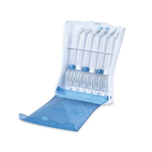 Bundle with Waterpik Aquarius Water Flosser, White WP-660 with Convenient, Hygienic and Sturdy Tip Storage Case with 6 Replacement Flossing Tips, Electric Dental Countertop Professional Oral Irrigator