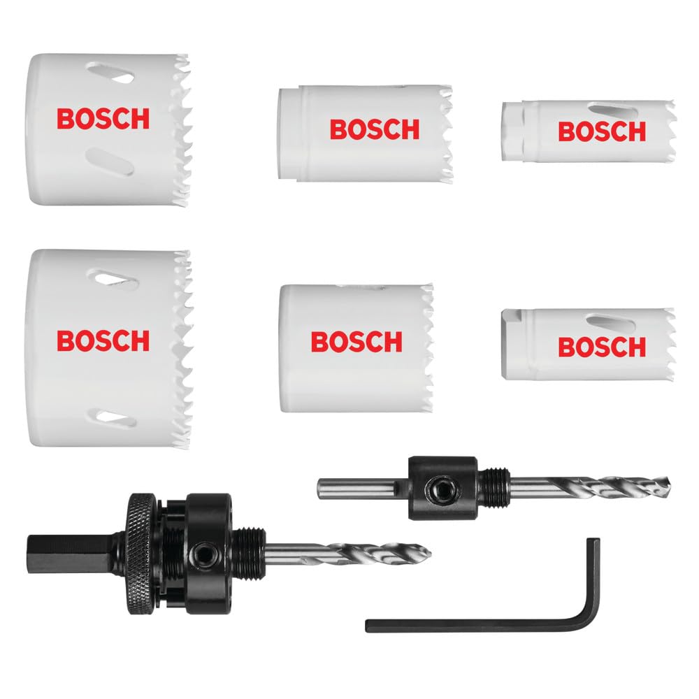 Bosch HSBIM9 9 pc. General-Purpose Bi-Metal Hole Saw Kit