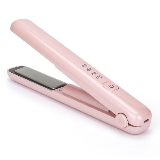 Cordless Hair Straightener & Curling Iron – Rechargeable with 45-Min Runtime for Salon-Perfect Results at Home (Black)