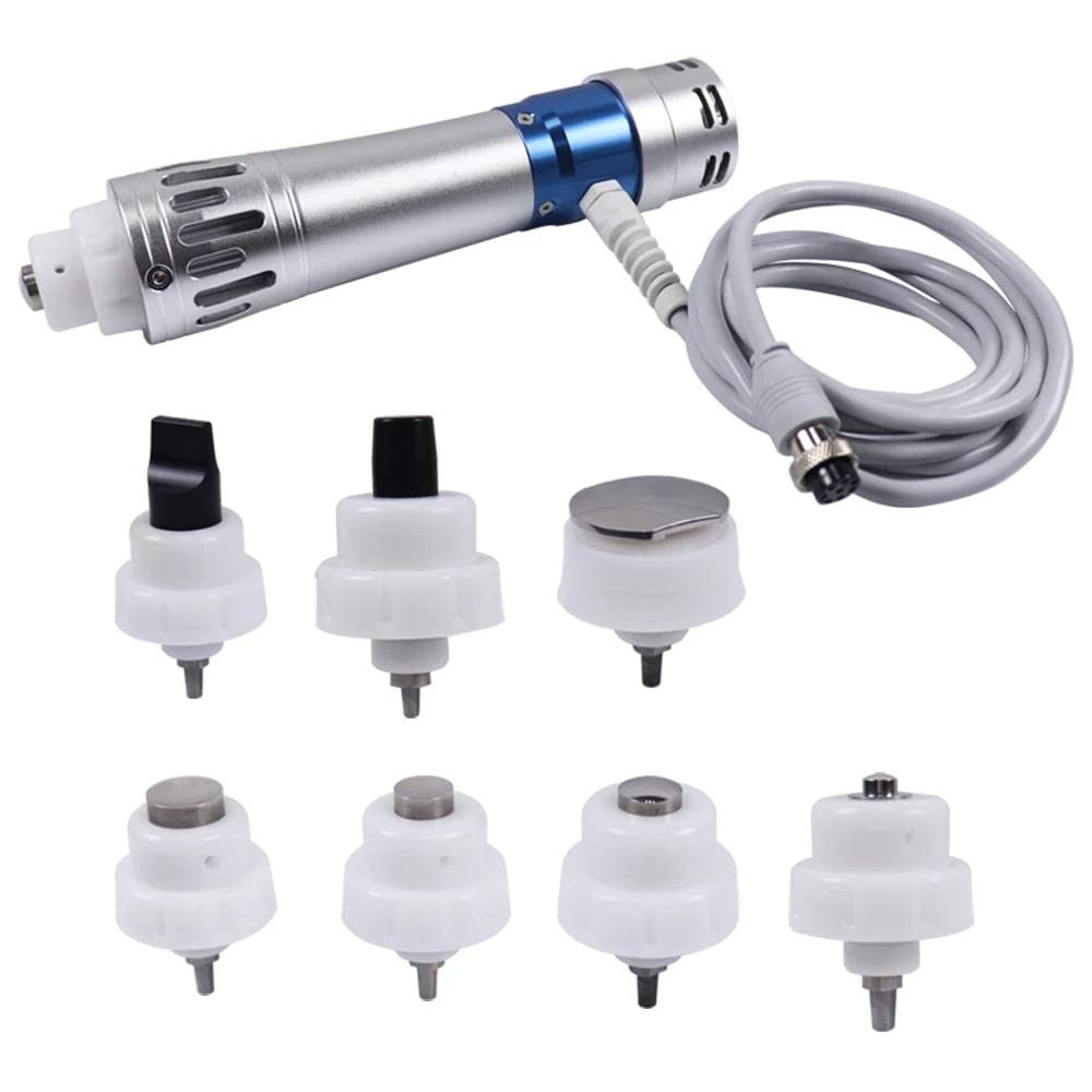 Shefmon Portable Shockwave Therapy Machine Focused Shockwave Therapy Machine with 7 Heads