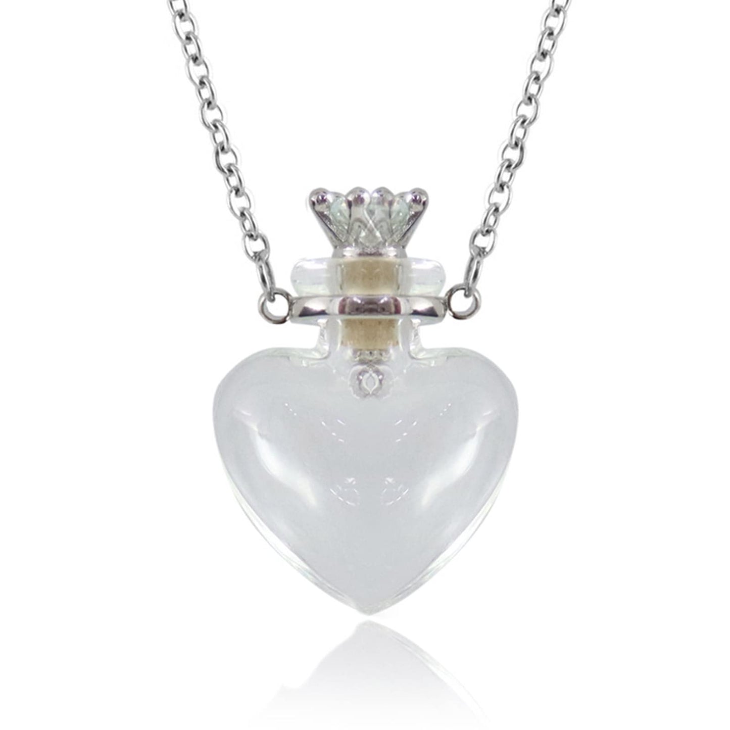 Essential Oil Diffuser Perfumes Bottle Pendant Necklace Jewelry Clear Tear Drop Vial Essential Oil Pendant Necklace Bottle Necklaces for Women