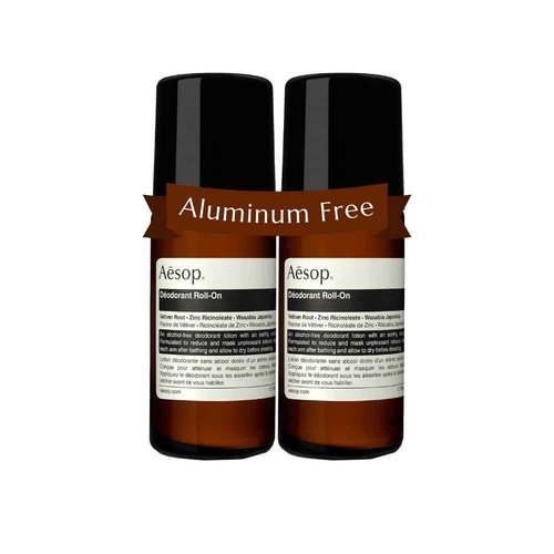 Aesop Roll On Deodorant | Alcohol & Aluminum Free | Reduce and Mask Unpleasant Odors | Woody, Herbaceous, Earthy | 1.6 oz / 50 mL (Pack of 2)