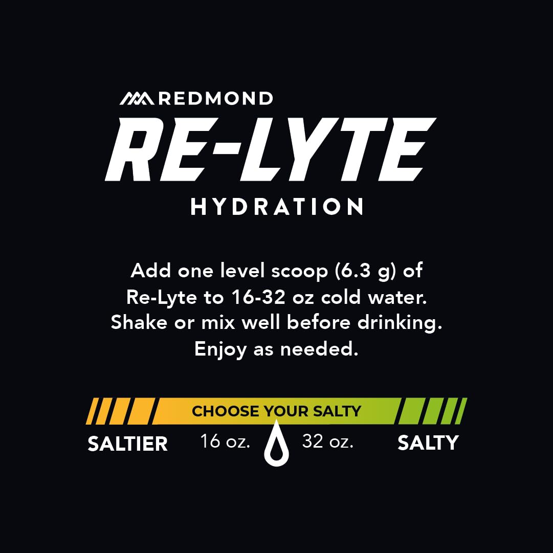 REDMOND Re-Lyte Hydration Electrolyte Powder Bulk Pouch 175 Servings/Strawberry Lemonade
