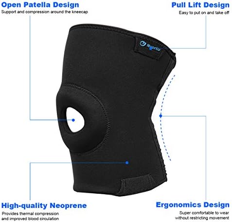 Nvorliy Plus Size Knee Compression Sleeve, Knee Brace for Large Legs Medical Support for Knee Pain Relief, Arthritis, Sports Exercise, Injury & Post-Surgery Recovery, Fit Men and Women (4XL)