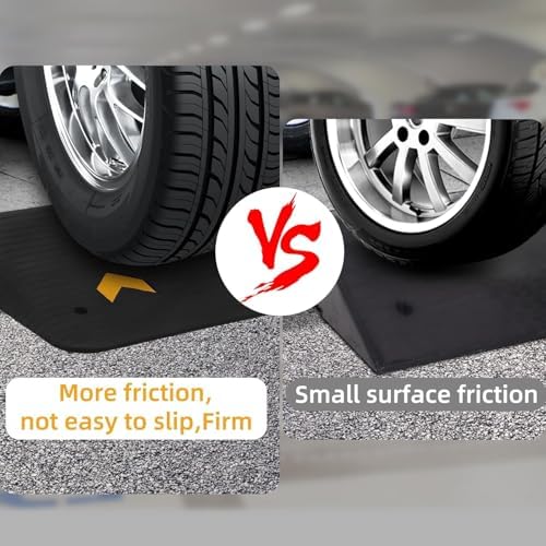3.5" Rise Rubber Threshold Ramp for Doorways - 33,000 LBS Capacity Wheelchair Ramp, Non-Slip Surface, Portable Driveway Curb Ramps for Home Entry (3.5 in)