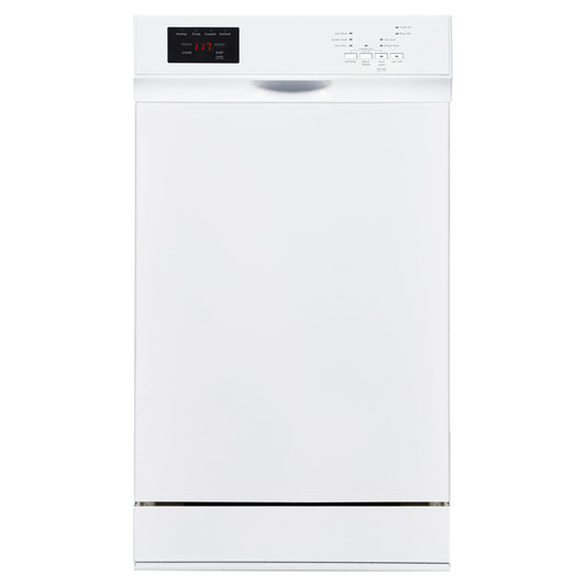 Kenmore 22-14702 18" Compact Built-In Dishwasher - UltraWash Plus, TurboDry, EasyFlex Third Rack & SmartWash - 10 Place Settings - 45 DBA - ENERGY STAR Certified - 18" - White