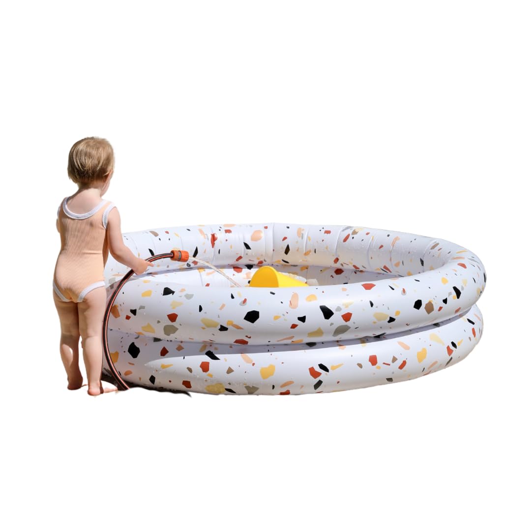 Pool Buoy Round Inflatable Pool with Storage Bag - Premium Outdoor Swimming Pool for Kids, Toddlers, Infants and Adults - Garden and Backyard Pools for Family Summer Pool Party (Luigi Lovegood)