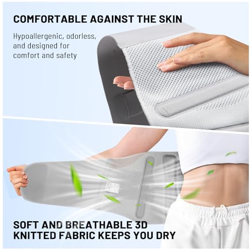 Extra Large Adjustable Back Brace-Size XXXL(Belly 61.0-68.9 in),360°Support with Removable Triangle Pad,Breathable and Durable,Ideal for Long Hours at Work and Housework.