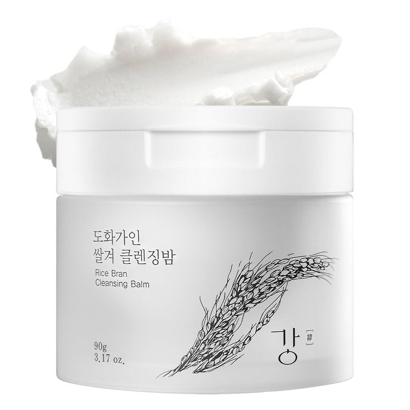 House of Dohwa Korean Cleansing Balm with Rice Scent (Milky Sherbet Texture) – Gentle Makeup Remover, Removes Waterproof Makeup and Facial Oil, Includes Hygienic Mini Spatula