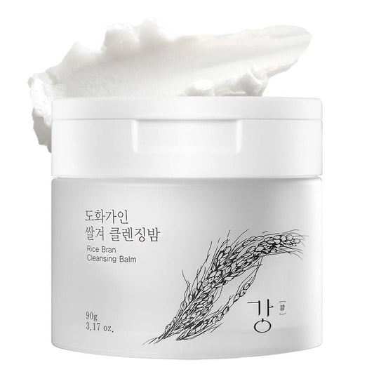 House of Dohwa Korean Cleansing Balm with Rice Scent (Milky Sherbet Texture) – Gentle Makeup Remover, Removes Waterproof Makeup and Facial Oil, Includes Hygienic Mini Spatula